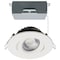 Satco 12W LED Downlight, Gimbal 4 in, CCT Select, Round, Remote Driver, White, 850L 120V S11618R1 - alternate 1